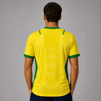 Camiseta Brasil Jesus Amarela Masculina