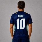 Camiseta Brasil Jesus Azul Masculina