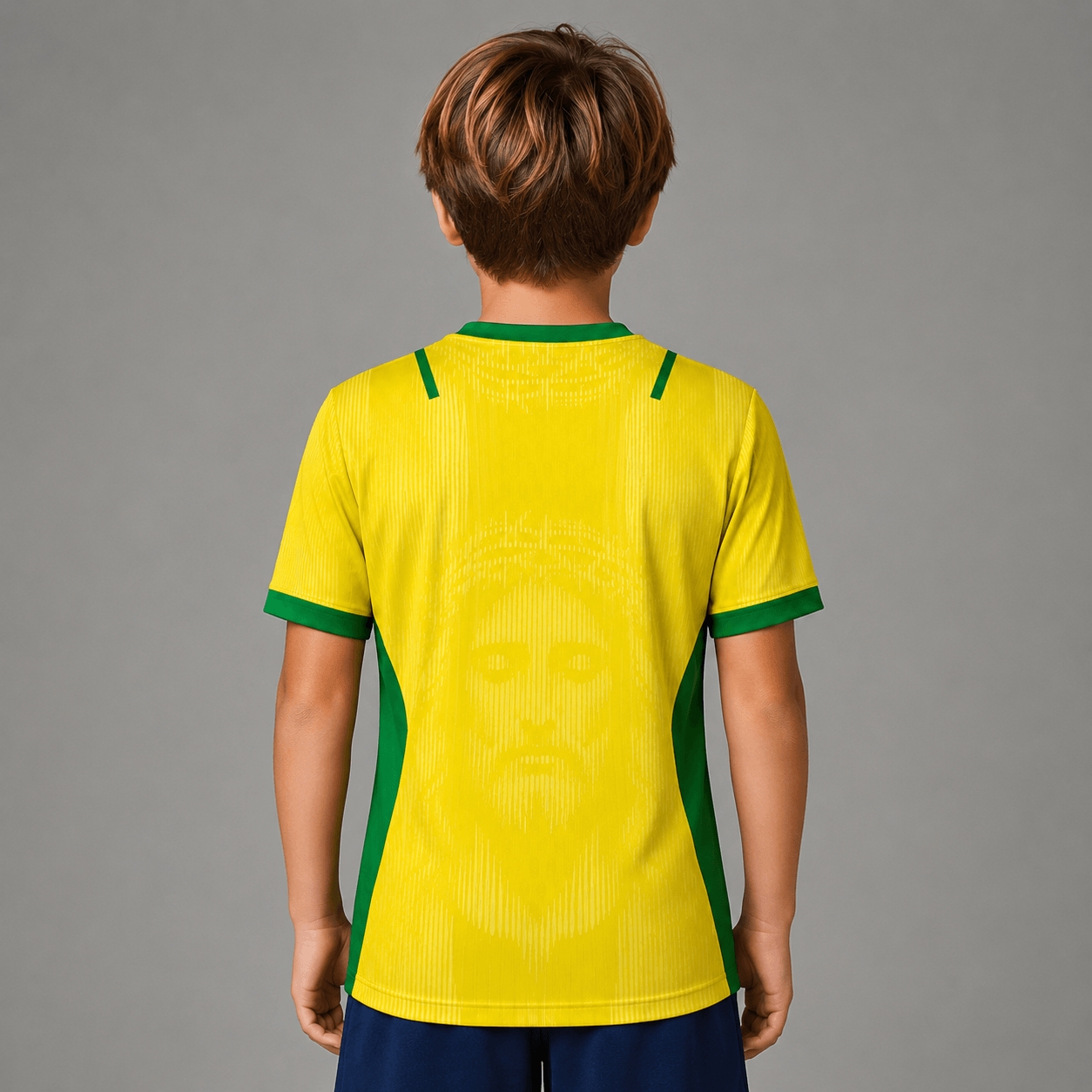 Camiseta Brasil Jesus Amarela Infantil