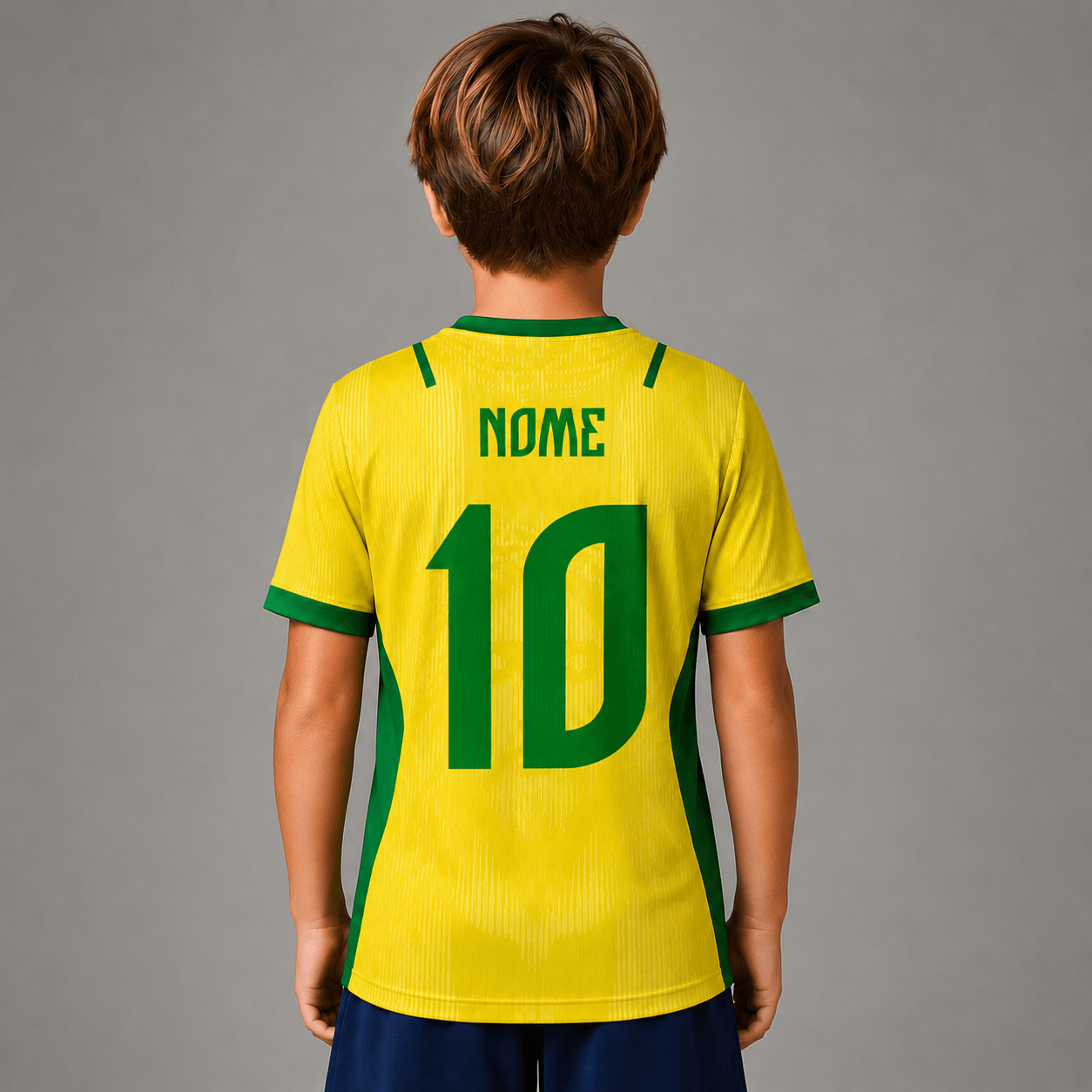 Camiseta Brasil Jesus Amarela Infantil
